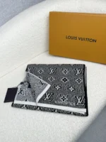 Louis Vuitton Monogram Jacquard Knit Wool Scarf - Image 2