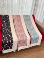 Dior Wave Pattern Cashmere Silk Stole - Image 2