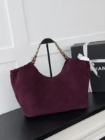 Chanel Suede Tote Shopping Bag AS6475 - Image 2