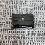 Chanel Crocodile-Embossed Card Holder - Image 2