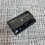 Chanel Crocodile-Embossed Flap Card Holder - Image 2
