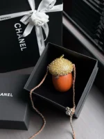 Chanel Pinecone-Shaped Evening Bag with Crystal Embellishments - Image 2