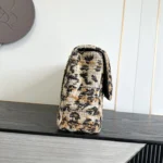 Chanel 26A Leopard Tweed Maxi Flap Bag 38cm - Image 2