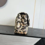 Chanel 26A Leopard Tweed Flap Bag 32cm - Image 2