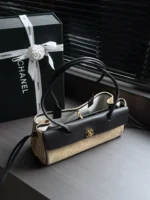 Chanel 26A Two-Tone Baguette Shoulder Bag 30.5cm - Image 2