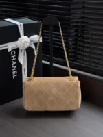 Chanel 26A Suede Classic Flap Bag 25.5cm - Image 2