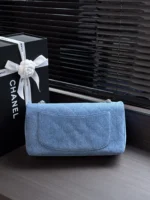 Chanel 26S Denim Maxi Flap Bag 32cm - Image 2