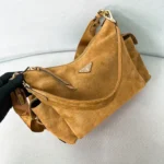 Prada Explore Large Suede Shoulder Bag 32cm - Image 2
