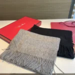Loro Piana Wool Fringed Scarf 30x185cm - Image 2