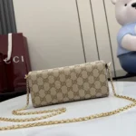 Gucci Primavera Horsebit GG Canvas Chain Shoulder Bag 21cm - Image 2