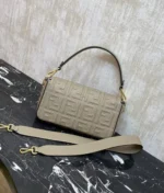 Fendi Baguette FF Embossed Leather Bag 27cm - Image 2
