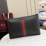 Gucci Primavera Web Stripe Leather Document Pouch 34cm - Image 2
