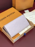 Louis Vuitton Sarah Wallet Monogram Empreinte Misty Lilac 19cm - Image 2