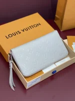 Louis Vuitton Zippy Wallet Monogram Empreinte Grey 19.5cm - Image 2