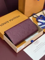 Louis Vuitton Sarah Wallet Monogram Empreinte Bordeaux 19cm - Image 2