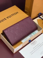 Louis Vuitton Emilie Wallet Monogram Empreinte Bordeaux 19cm - Image 2