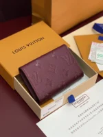 Louis Vuitton Monogram Empreinte Coin Purse Bordeaux 11cm - Image 2
