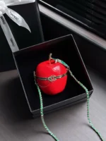 Chanel Matthieu Blazy Red Apple Clutch - Image 2