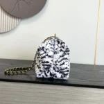 Chanel Leopard Print Wool Evening Bag 26cm - Image 2