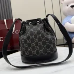 Gucci Generation GG Denim Bucket Bag 21cm - Image 2