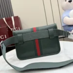 Gucci Generation Web Stripe Leather Belt Bag 24cm - Image 2