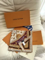 Louis Vuitton x TM Monogram Superflat Flowers Scarf 135x135 cm - Image 2