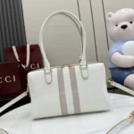Gucci Borsetto Horsebit Leather Top Handle Bag - Image 2