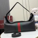Gucci Primavera Web Stripe Leather Duffle Bag 65cm - Image 2
