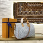 Louis Vuitton Speedy Bandouliere 30 Denim M2A209 - Image 2