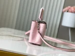 Louis Vuitton Capucines Mini Pink Ostrich Crystal LV N85512 21cm - Image 2