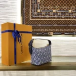 Louis Vuitton Pochette Hills Monogram Embleme Denim Blue M2A155 - Image 2