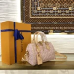 Louis Vuitton Speedy Bandouliere 20 Monogram Embleme Pink M2A039 - Image 2