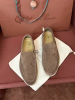 Loro Piana Summer Walk Men's Suede Moccasin FAE8124 MD84 - Image 2