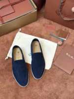 Loro Piana Summer Walk Men's Suede Moccasin FAE8124 W948 - Image 2