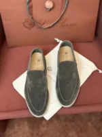Loro Piana Summer Walk Men's Suede Moccasin FAE8124 50W3 - Image 2