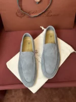 Loro Piana Summer Walk Men's Suede Moccasin FAE8124 60JF - Image 2