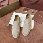 Loro Piana Summer Walk Men's Suede Moccasin FAE8124 D044