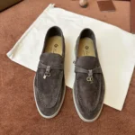 Loro Piana Summer Charms Walk Women's Suede Moccasin FAE5444 MOTT - Image 2