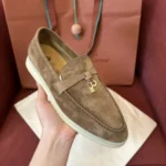 Loro Piana Summer Charms Walk Women's Suede Moccasin FAE5444 HOVY - Image 2