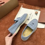 Loro Piana Summer Charms Walk Women's Suede Moccasin FAE5444 60HF - Image 2