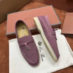 Loro Piana Summer Charms Walk Women's Suede Moccasin FAE5444 30F4 - Image 3