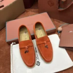 Loro Piana Summer Charms Walk Women's Suede Moccasin FAE5444 L0A2 - Image 2