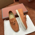 Loro Piana Summer Charms Walk Women's Suede Moccasin FAE5444 L443 - Image 2