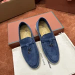 Loro Piana Summer Charms Walk Women's Suede Moccasin FAE5444 W0YZ - Image 2
