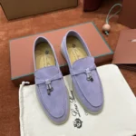 Loro Piana Summer Charms Walk Women's Suede Moccasin FAE5444 401F - Image 2