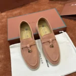 Loro Piana Summer Charms Walk Women's Suede Moccasin FAE5444 303J - Image 2