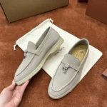 Loro Piana Summer Charms Walk Women's Suede Moccasin FAE5444 A760 - Image 3