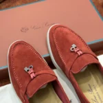 Loro Piana Summer Charms Walk Women's Suede Moccasin FAE5444 L0AU - Image 2