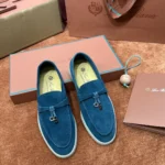 Loro Piana Summer Charms Walk Women's Suede Moccasin FAE5444 510V - Image 2