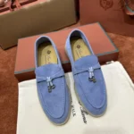 Loro Piana Summer Charms Walk Women's Suede Moccasin FAE5444 T15